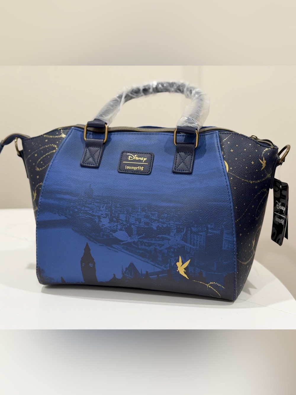 Disney Loungefly Peter Pan Night Sky Satchel Crossbody Bag NWT